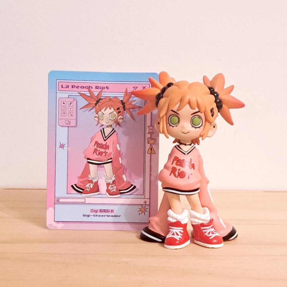 Peach Riot Gigi Cheerleader Lil Loading Riot Figure BLIND BOX GUARANTEE